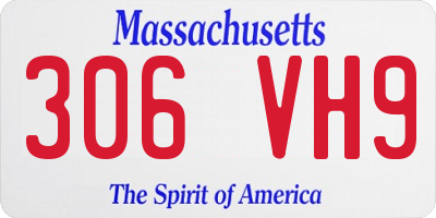 MA license plate 306VH9