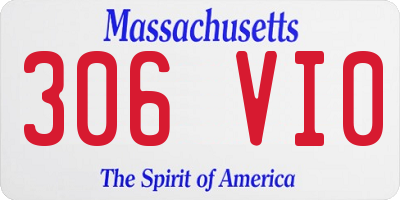 MA license plate 306VI0