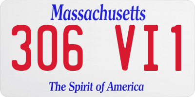 MA license plate 306VI1