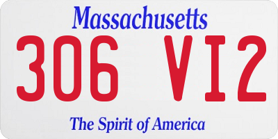 MA license plate 306VI2