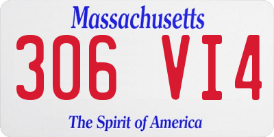 MA license plate 306VI4