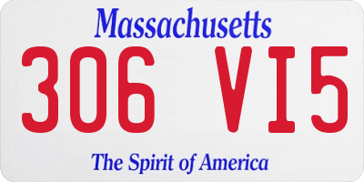 MA license plate 306VI5