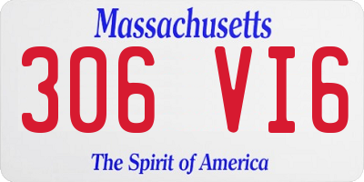 MA license plate 306VI6