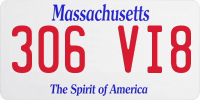 MA license plate 306VI8