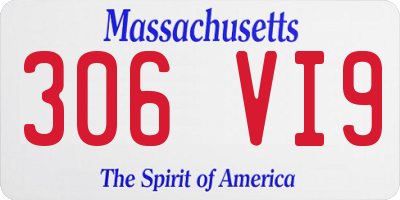 MA license plate 306VI9