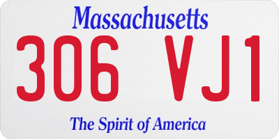 MA license plate 306VJ1
