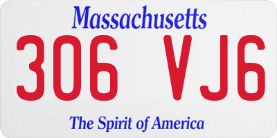 MA license plate 306VJ6