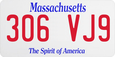 MA license plate 306VJ9