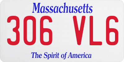 MA license plate 306VL6