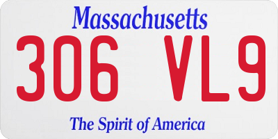 MA license plate 306VL9