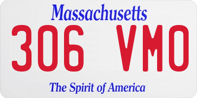 MA license plate 306VM0