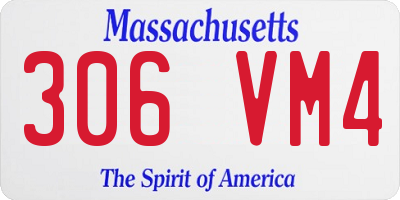 MA license plate 306VM4