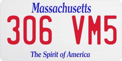 MA license plate 306VM5