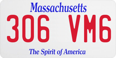MA license plate 306VM6
