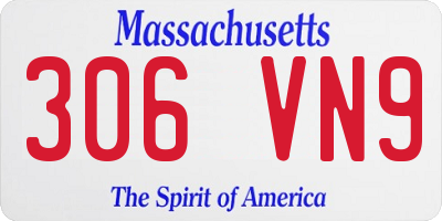 MA license plate 306VN9