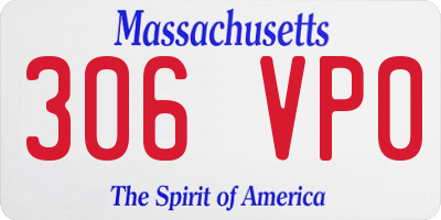 MA license plate 306VP0