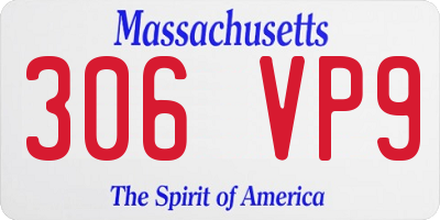 MA license plate 306VP9
