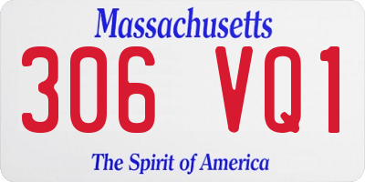 MA license plate 306VQ1