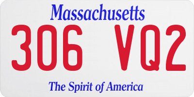 MA license plate 306VQ2