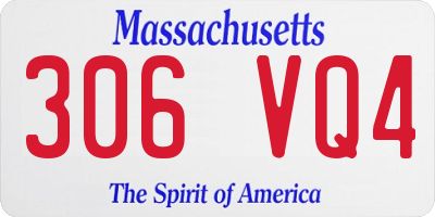 MA license plate 306VQ4