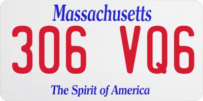 MA license plate 306VQ6