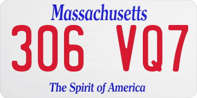 MA license plate 306VQ7