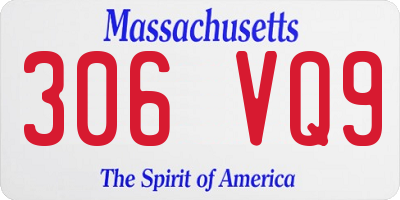 MA license plate 306VQ9