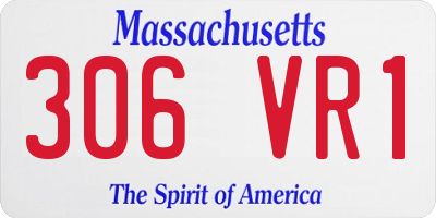 MA license plate 306VR1