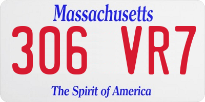 MA license plate 306VR7
