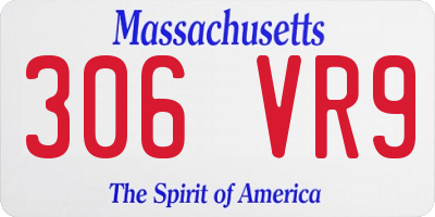 MA license plate 306VR9