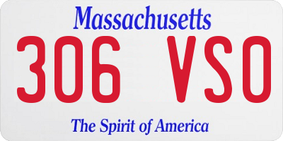 MA license plate 306VS0
