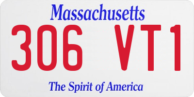 MA license plate 306VT1