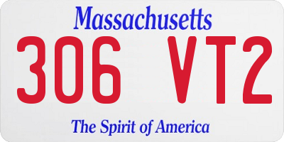 MA license plate 306VT2
