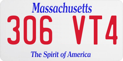 MA license plate 306VT4