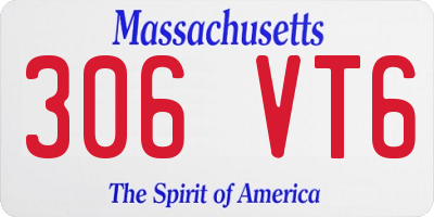 MA license plate 306VT6