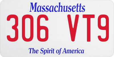 MA license plate 306VT9