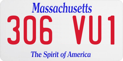 MA license plate 306VU1