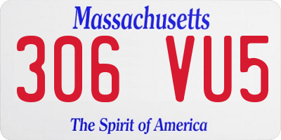 MA license plate 306VU5