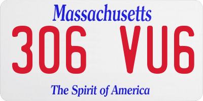 MA license plate 306VU6