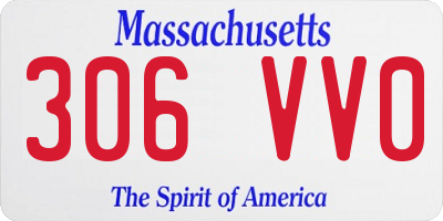 MA license plate 306VV0
