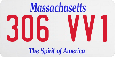 MA license plate 306VV1