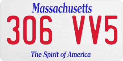 MA license plate 306VV5