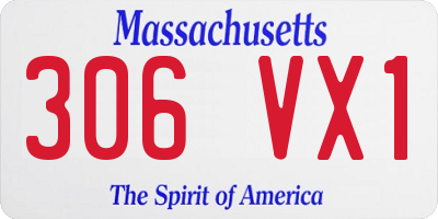 MA license plate 306VX1