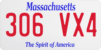 MA license plate 306VX4