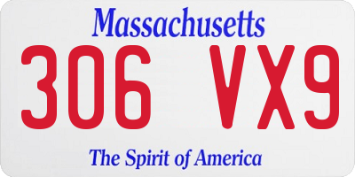MA license plate 306VX9