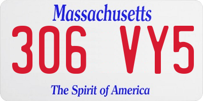 MA license plate 306VY5