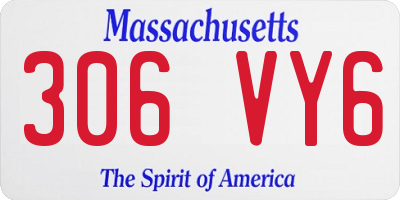 MA license plate 306VY6