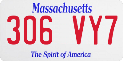 MA license plate 306VY7
