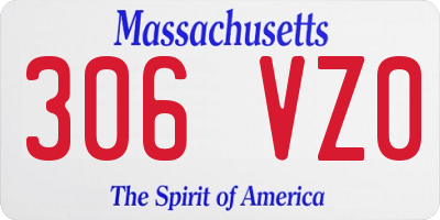 MA license plate 306VZ0