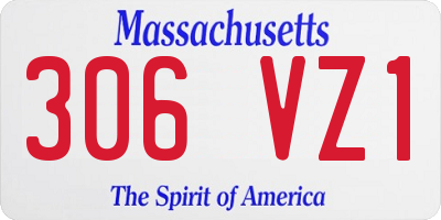 MA license plate 306VZ1